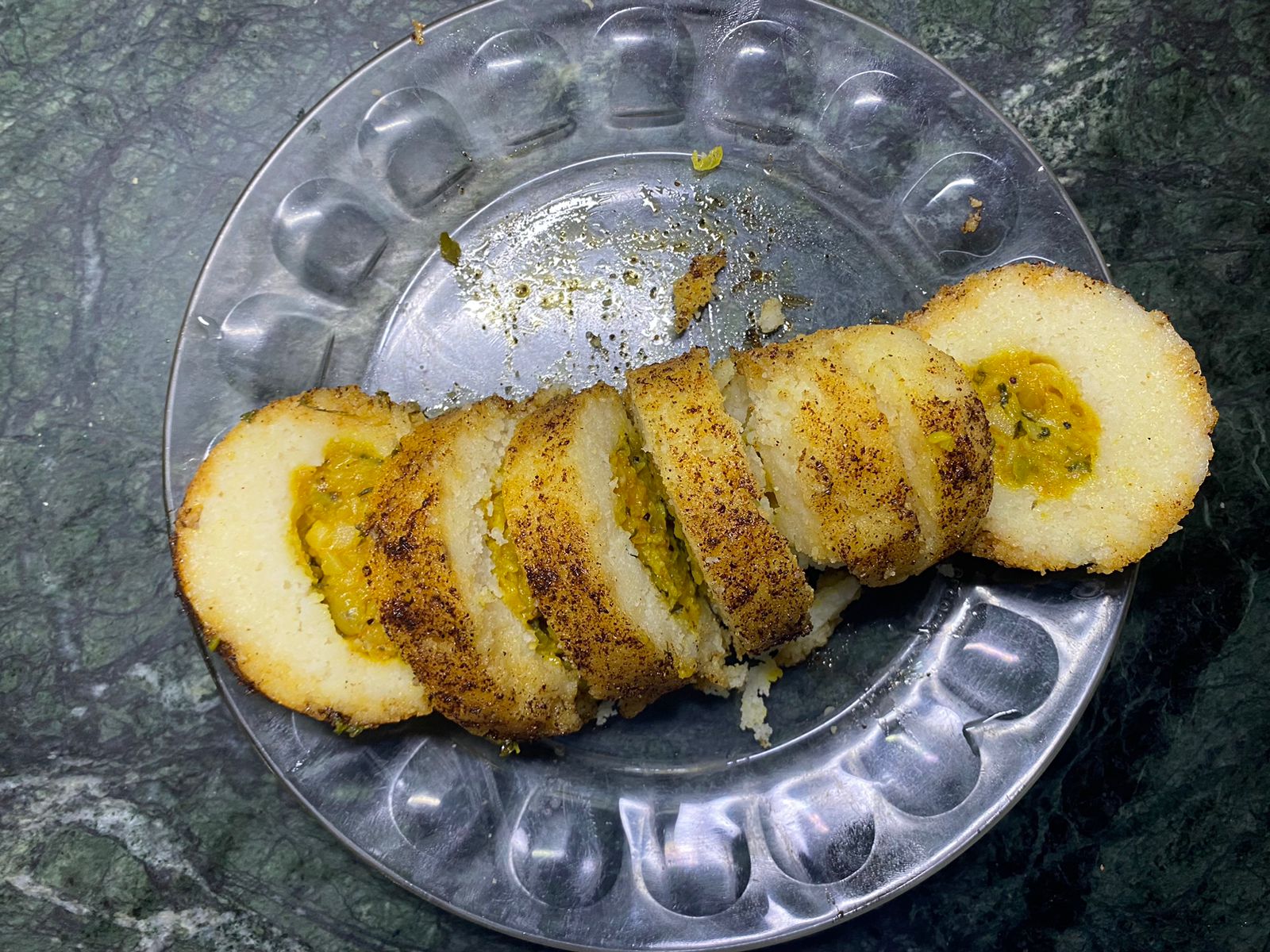 Stuffed Dhokla Roll Recipe