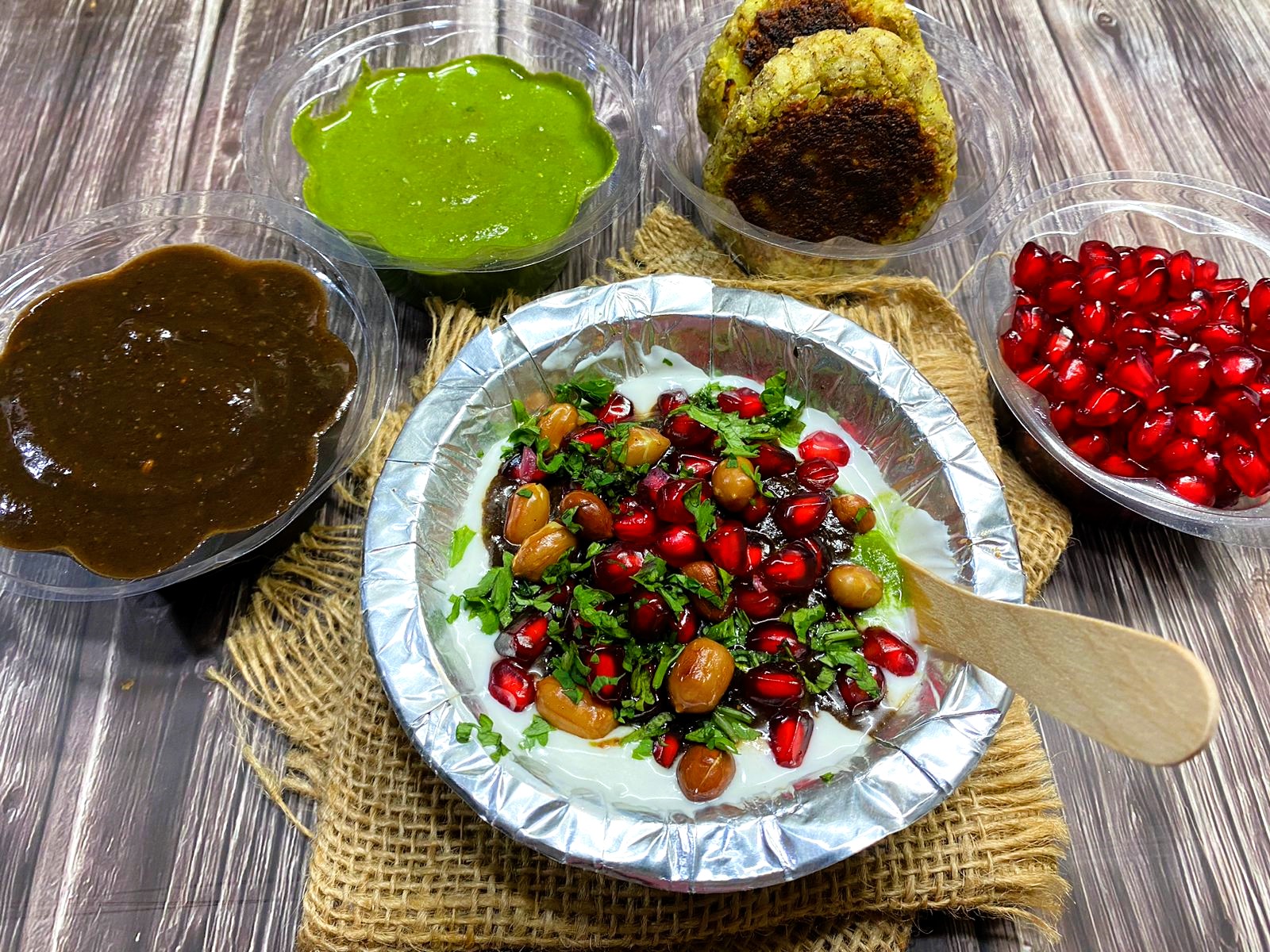 Fasting Aloo Tikki Chaat Recipe