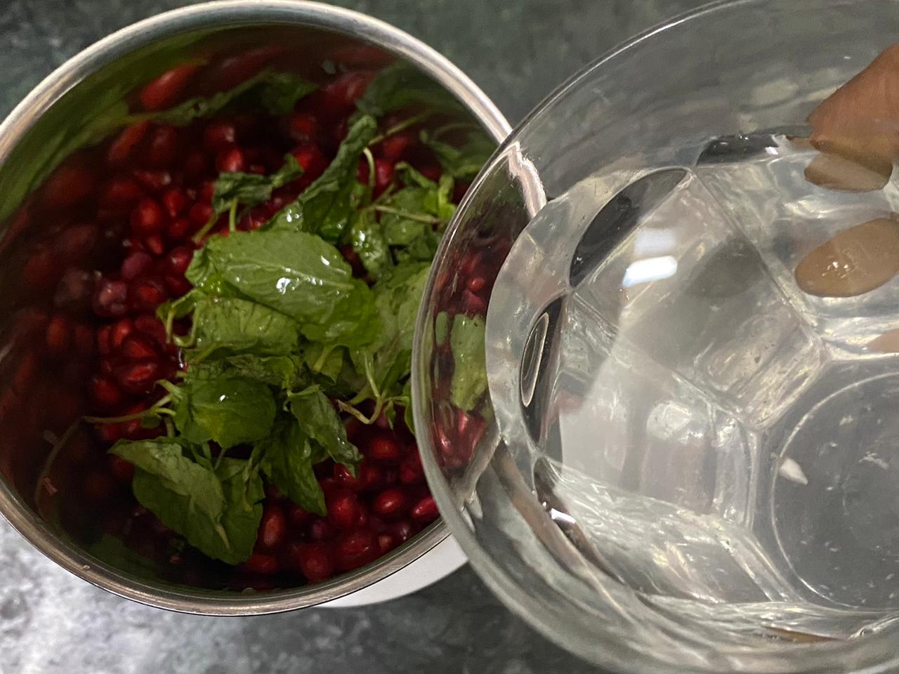 Pomegranate Coconut Cooler