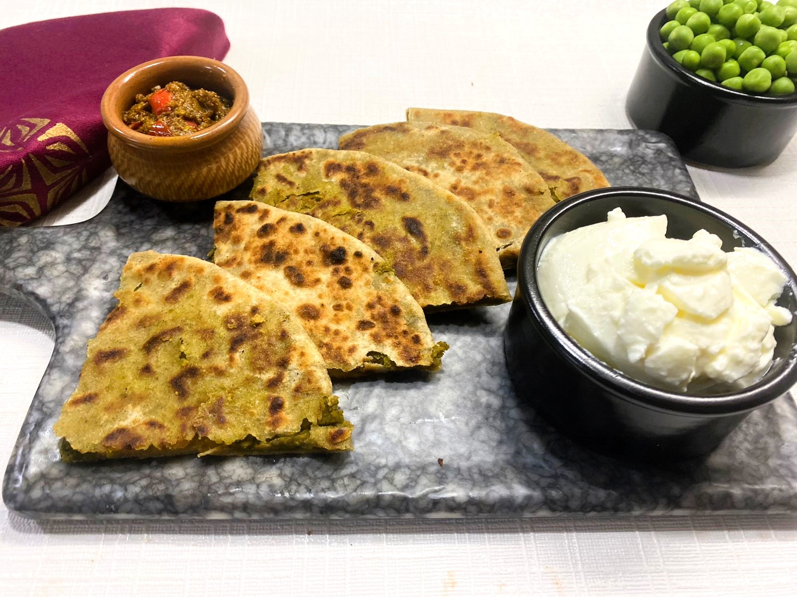 Matar Paratha